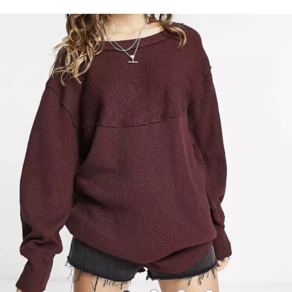 We The free Volume Sleeved Sweatshirt small